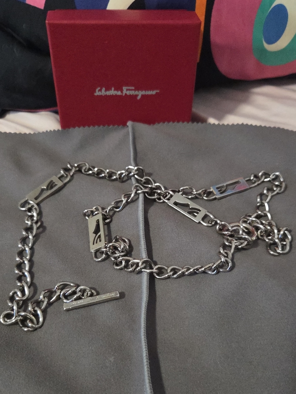 Salvatore Ferragamo Auth. Vintage chain belt